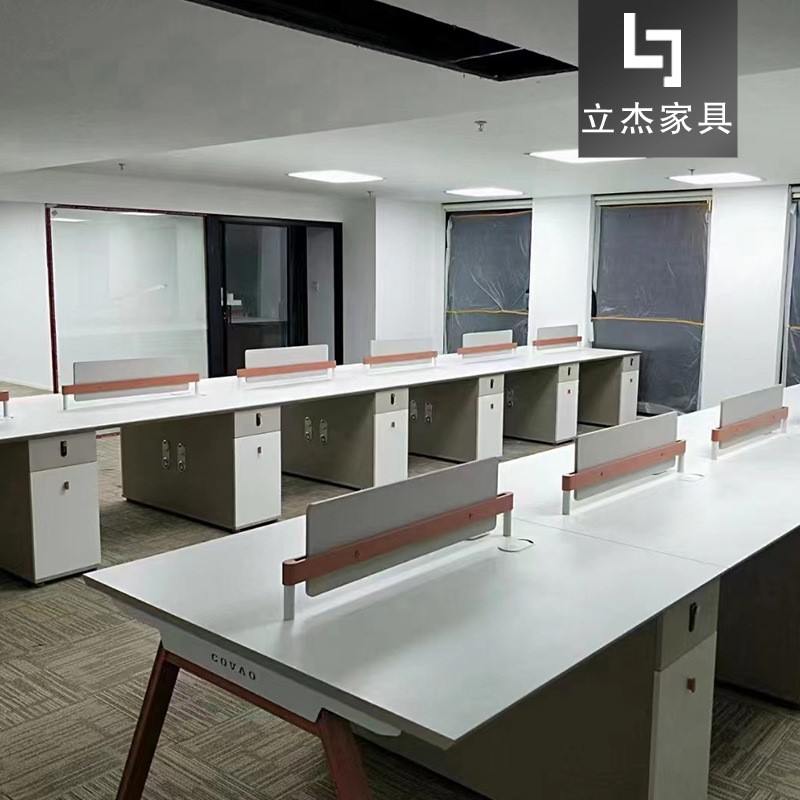员办公桌简约现代六4人位6卡座8人位办公室家具员工桌椅组合