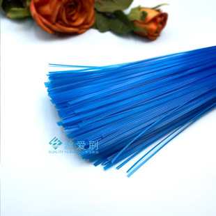 蓝色PE3V可开花扁丝 4.5x950mm