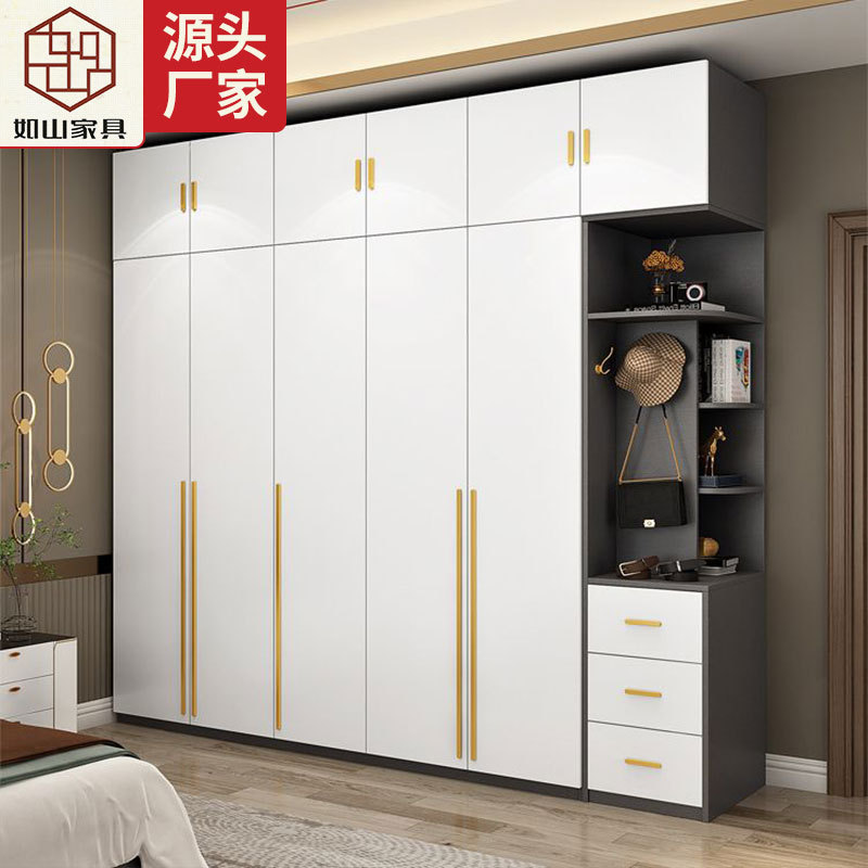 小户型家用实木生态板收纳衣柜
