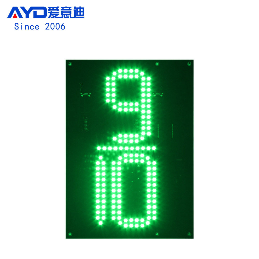 新12寸9/10 绿色 LED数字板LED油价显示标牌加油站油价屏生产厂家