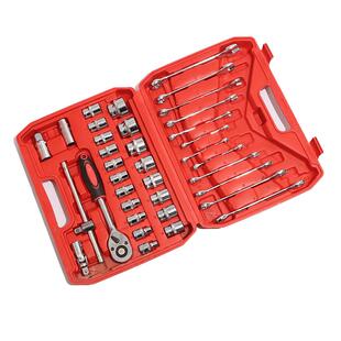 37件套套筒组合套装快速棘轮机修手动套筒扳手组套工具
