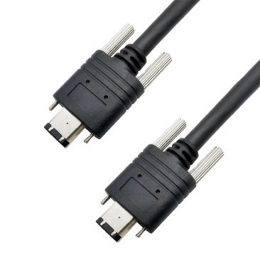 IOI 采集卡线 IEEE 1394火线 电源线 高柔拖链线 1394A卡扣
