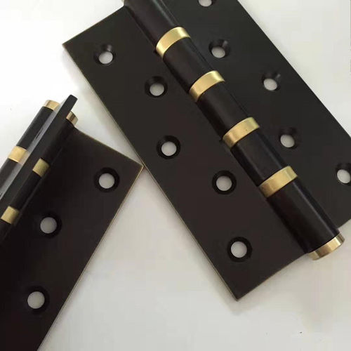 铜合页静音合页4寸5寸实木门活页铰链美式黑色平开单片