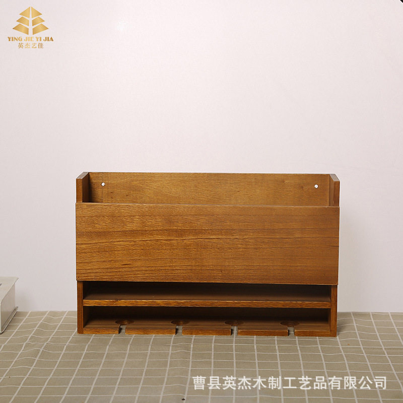 木质壁挂式家居放置架倒置放挂酒杯挂墙收纳支架子酒架免打孔