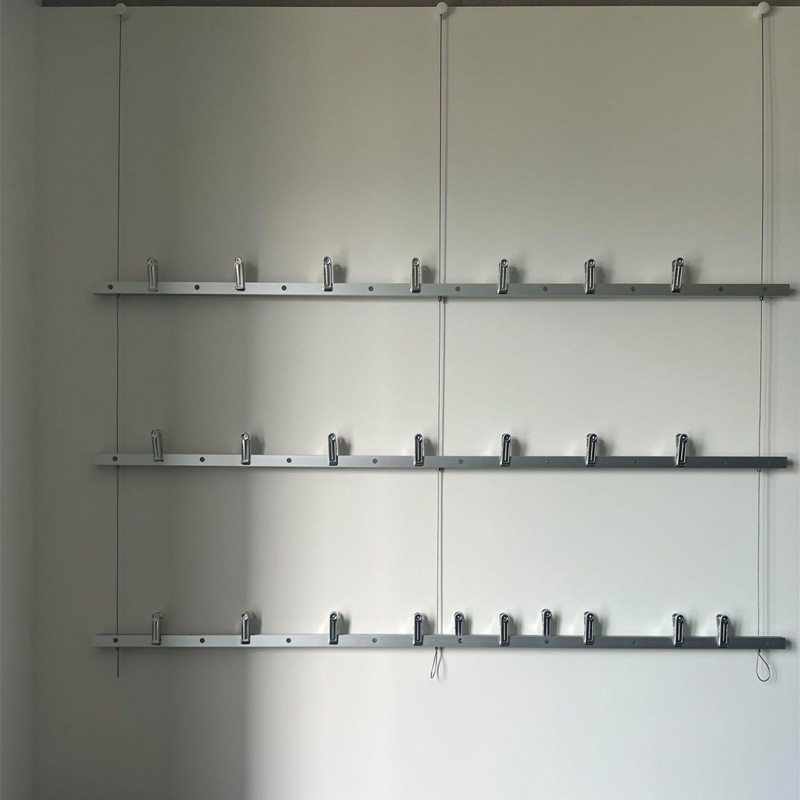 铝型材相册墙网红彩色照片墙装饰夹子装饰网格挂墙网红创意相片墙