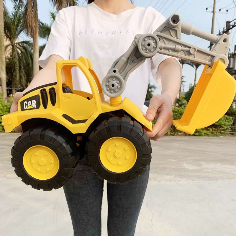 号大挖掘机玩具车套装儿童玩具车男孩沙滩玩具挖土机惯性小汽车6