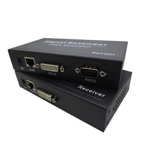 朗恒DVI延长器无压缩红外串口延长70米100米DVB-100DS