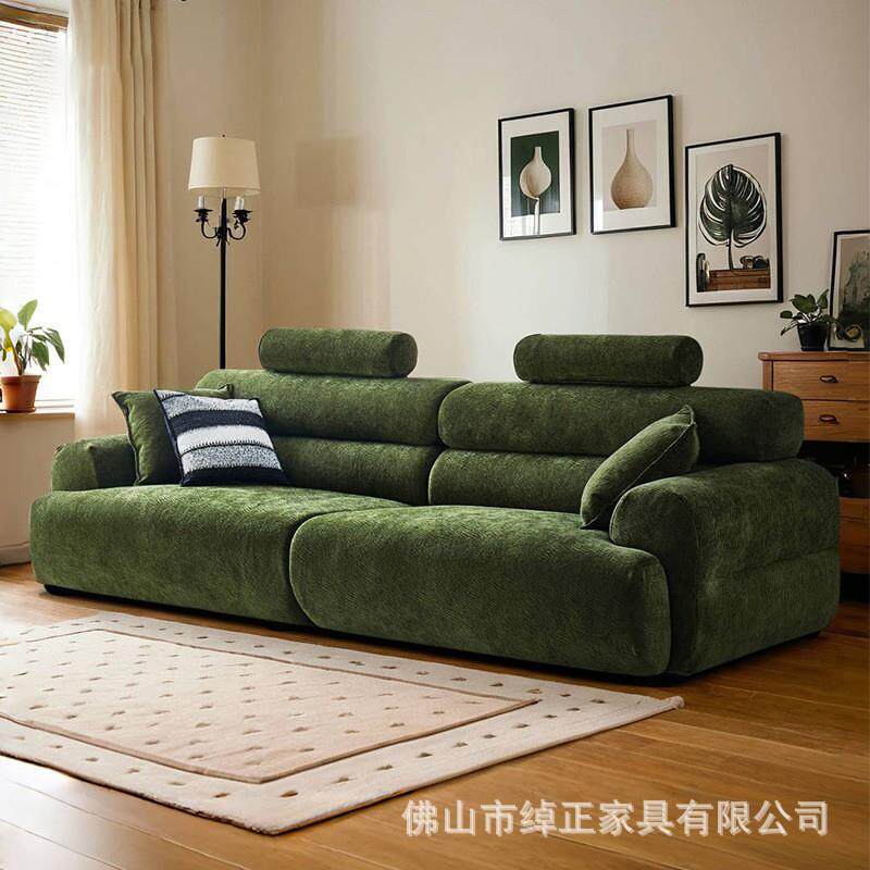 山谷沙发法式复古小户型设计师可拆洗雪尼尔布艺沙发现代简约客厅