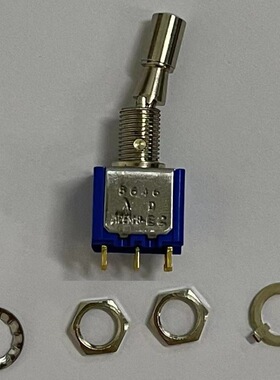 现货APEM防误操作带锁定杆摇头开关5646AD-2V钮子开关摇臂开关