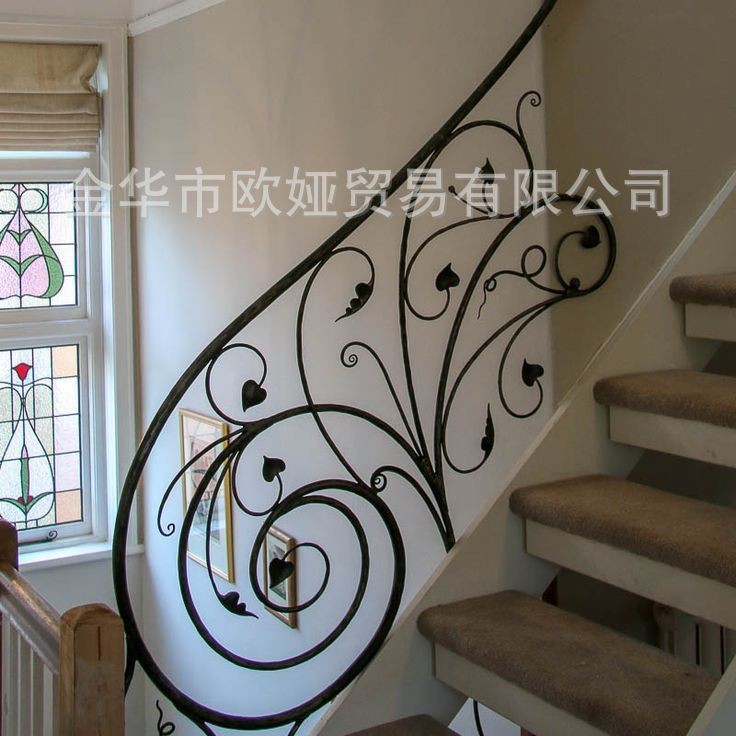 锻打铁艺栏杆扶手欧式庭院围栏