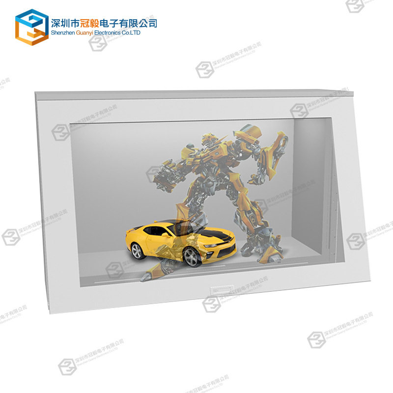 3D精品展示柜led透明液晶显示柜49 50寸透明屏展示柜电容多点触摸