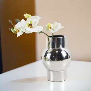 现代简约轻奢摆件金属花瓶样板房间客厅酒店电视柜家居软装饰品