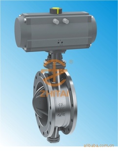 气动法兰式 气动蝶阀 三偏心蝶阀多层次硬密封法兰蝶阀ZTD643H