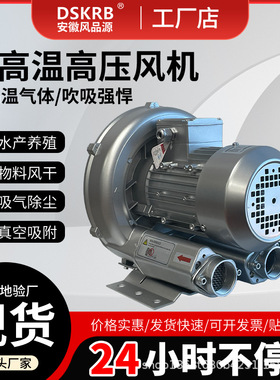 供应环保2RB 410 A21高压漩涡风机工业除尘1.3KW负压旋涡气泵