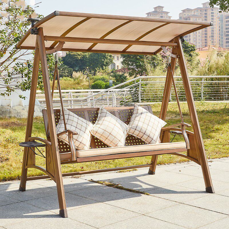 双人秋千吊椅摇椅室内阳台成人儿童户外铁艺家用单人加厚吊篮