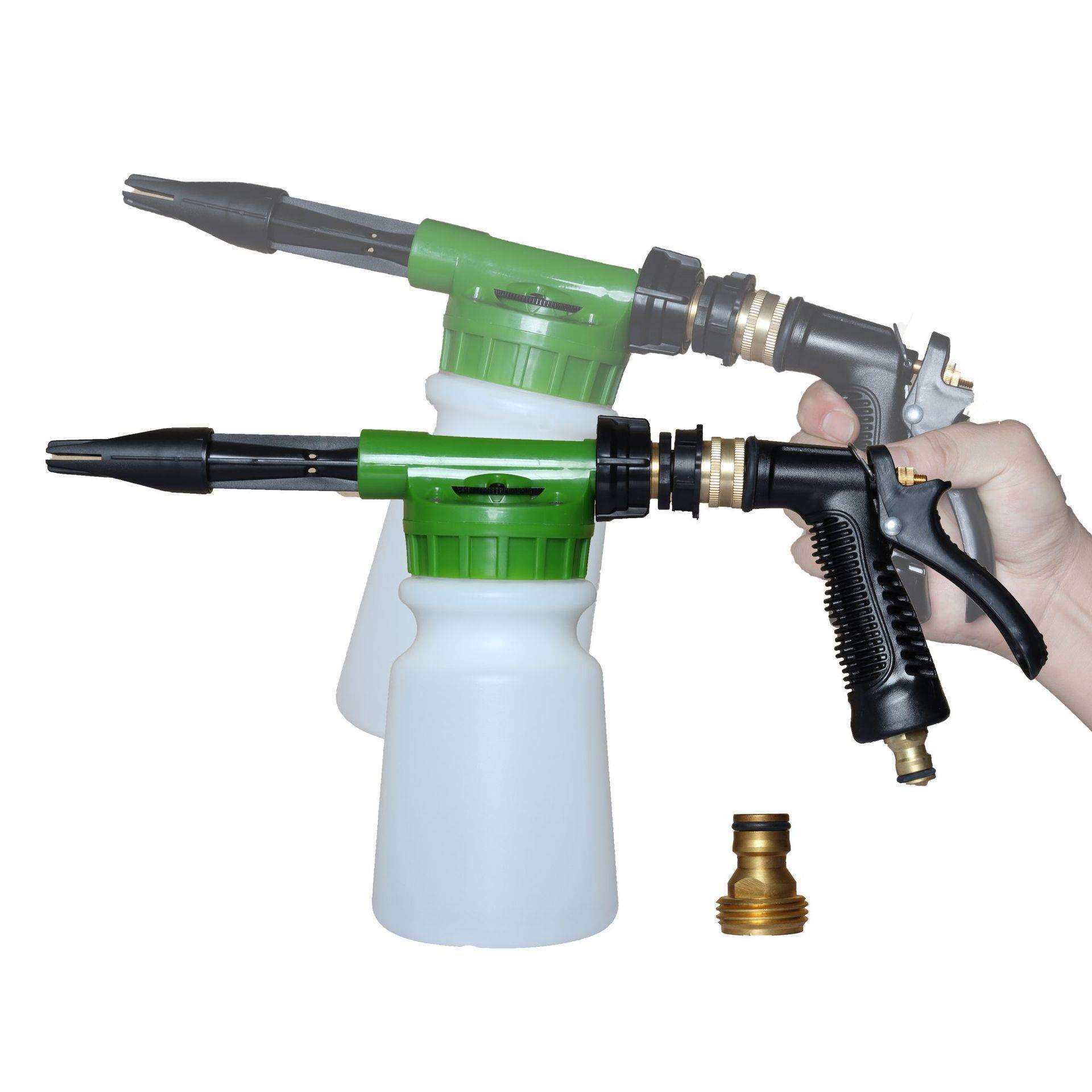 黄色低压壶泡沫喷壶枪洗车机发泡器汽车家用洗车机方便快捷