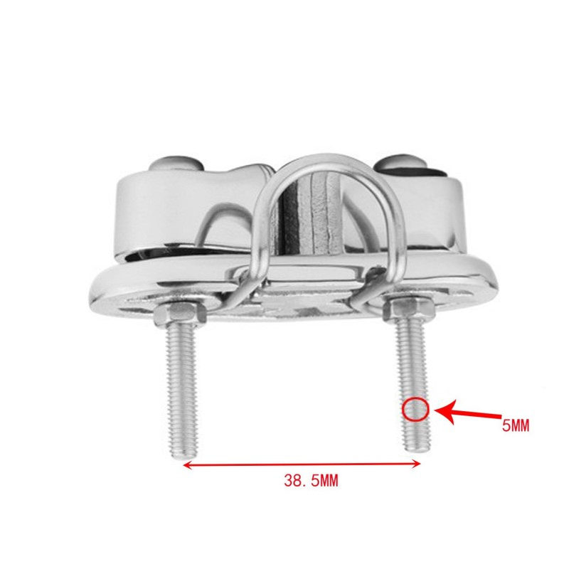 316不锈钢船用滑轮夹绳器凸轮自动夹绳器 船用游艇用五金配件