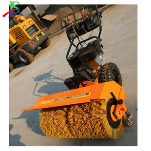 手推式汽油扫雪机手拉启动公路小区积雪清扫机毛刷式大马力除雪机