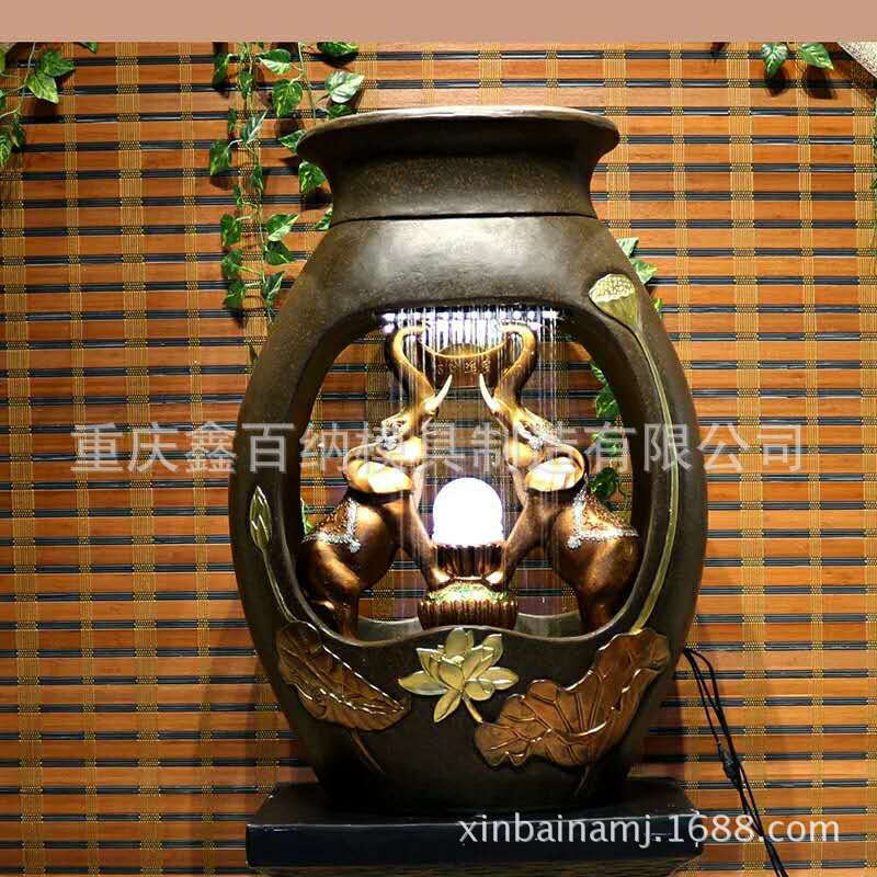 树脂工艺品喷泉硅胶模具 摆件假山流水硅胶模具家居装饰硅胶模具