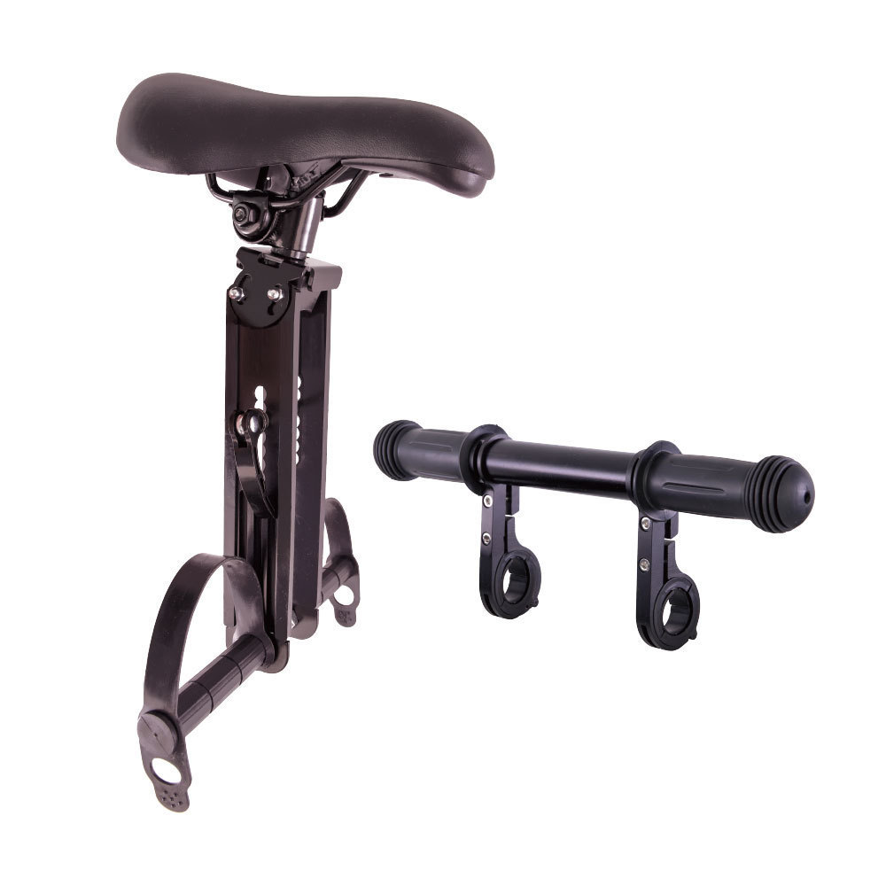 组装亲子座单车儿童驾电动车拆分宝宝座椅自行车架户外椅安全前置