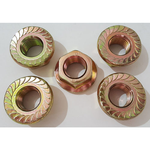 高强度六角法兰面螺母 M6-M20带介螺帽8级10级 GB6177.1DIN6923