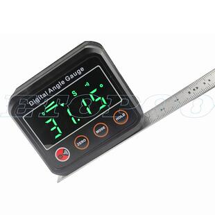 HUOTO数显倾角盒坡度尺电子水平仪量角器角度尺带磁带蜂鸣