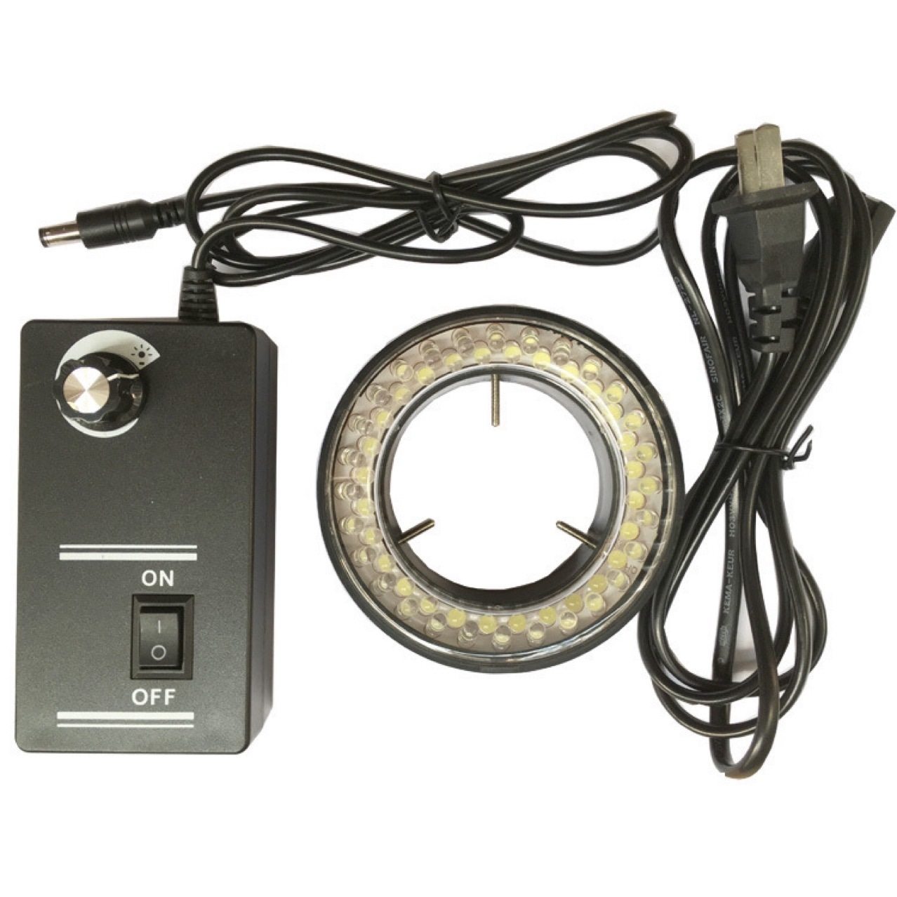 显微镜光源 体视电子显微镜环形光源LED 60MM正白光可调亮度灯源