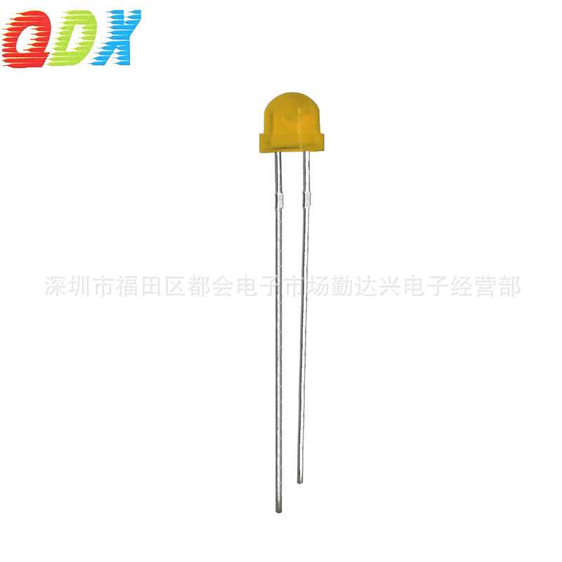 4.8mm草帽红发红黄发黄蓝发蓝绿发绿灯珠高亮led直插式发光二极管