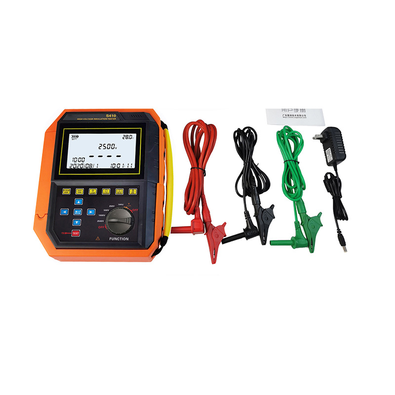 S410高压绝缘电阻测试仪兆欧表电阻仪0.01MΩ～2.50TΩ