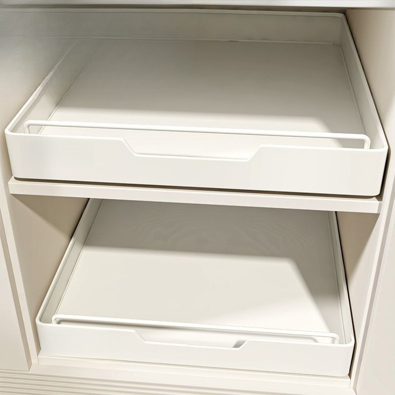 橱柜拉篮厨房调料收纳盒带滑轨免安装收纳箱夹缝收纳箱子金属