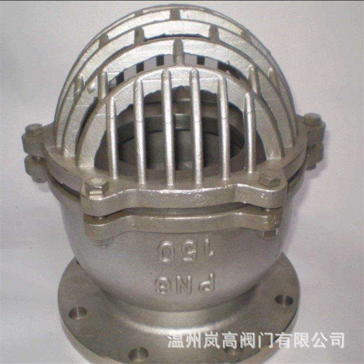 厂家制造 H42W-6P 不锈钢材质 水泵吸水逆止阀 法兰连接 DN100
