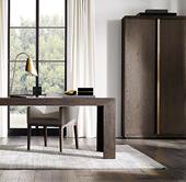 RH移动美式 现代简约书桌办公桌会议桌外茶几贸设计师出全屋口DESK