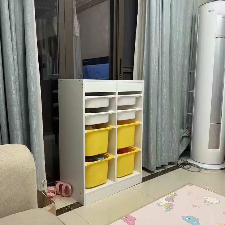 玩具收纳柜实木儿童书架储物柜宝宝家用大容量多层收纳柜,电子元器件市场,电线扎带/束线带,淘宝优惠券,粉丝福利购,淘宝优惠卷