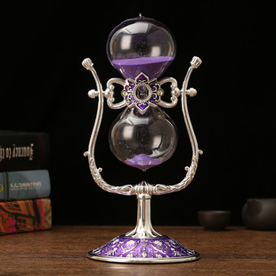 厂家直供 U型复古时光沙漏计时器创意摆件简约北欧家居餐厅15/30