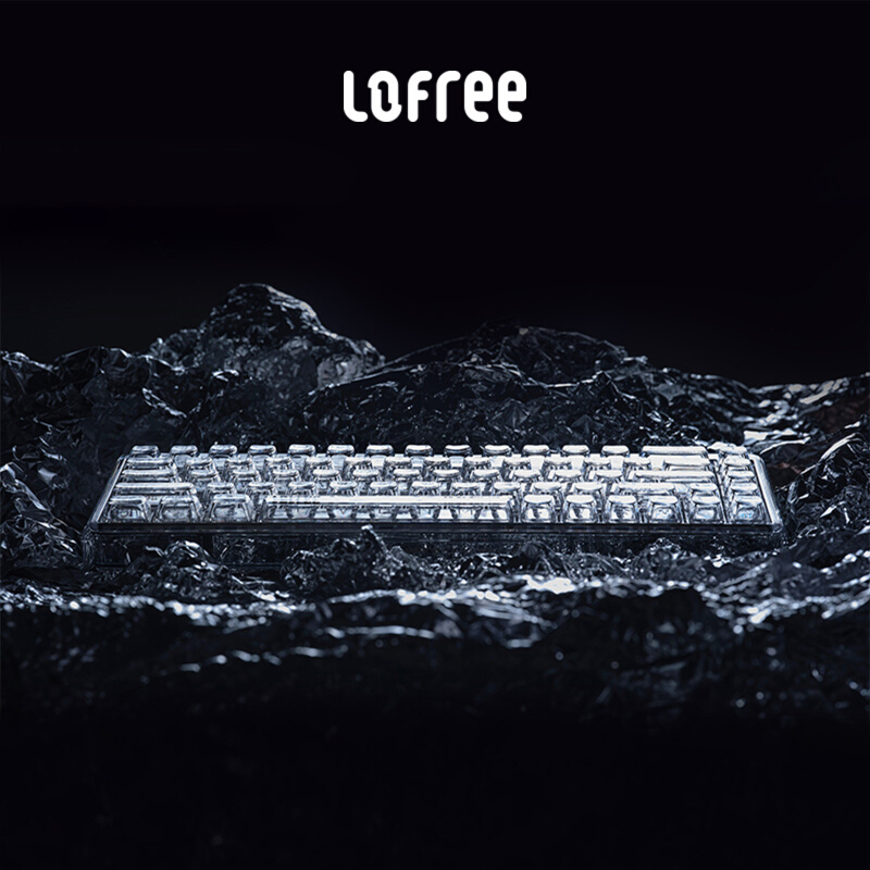 Lofree 1%透明机械键盘蓝牙有线双模电脑手机外设键盘 电脑硬件/显示器/电脑周边 键盘 原图主图