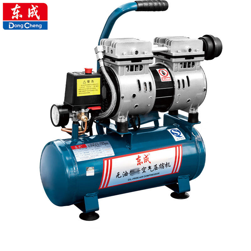 气泵空压机220V无油小型高压空气压缩机喷漆木工8升 FF-1608L