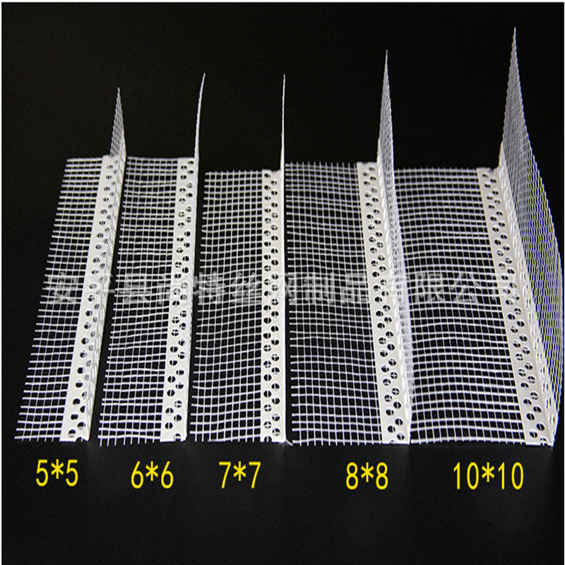 外墙保温护角网厂家 PVC带网阴阳角线塑料条 外墙角抹砂浆护角条
