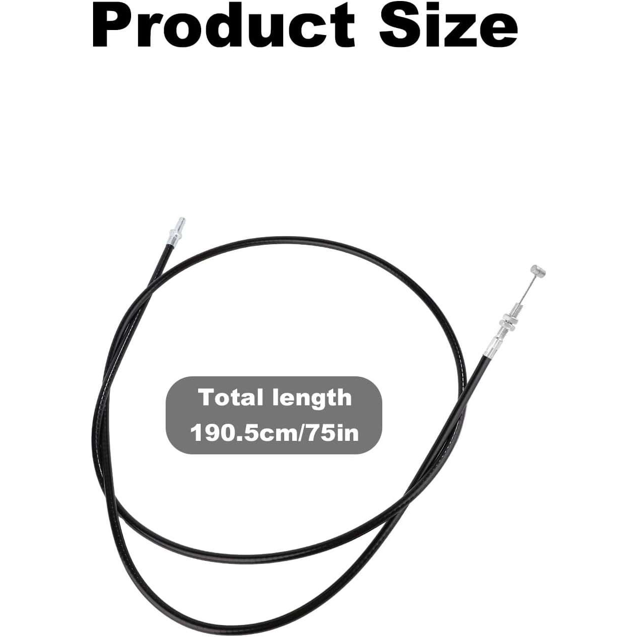 NQEUEPN 75 inch Go Kart Throttle Cable Kit, Go Cart Brake Wi