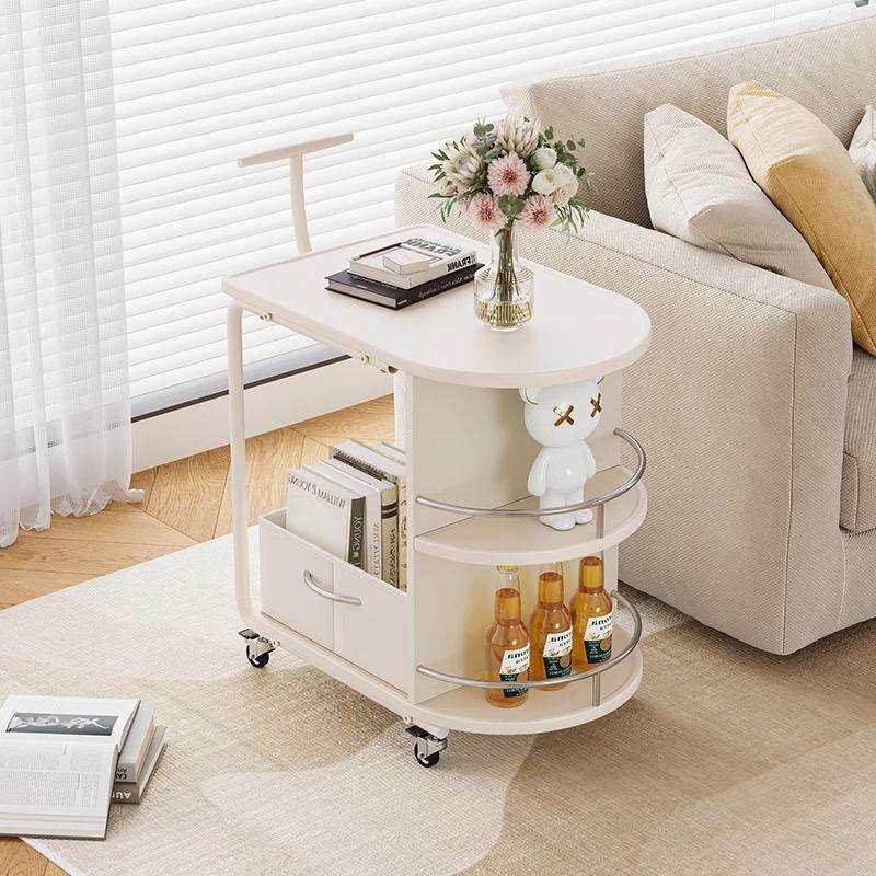 法式边几轻奢高级感客厅小推车可移动茶几创意床头桌子沙发侧边柜