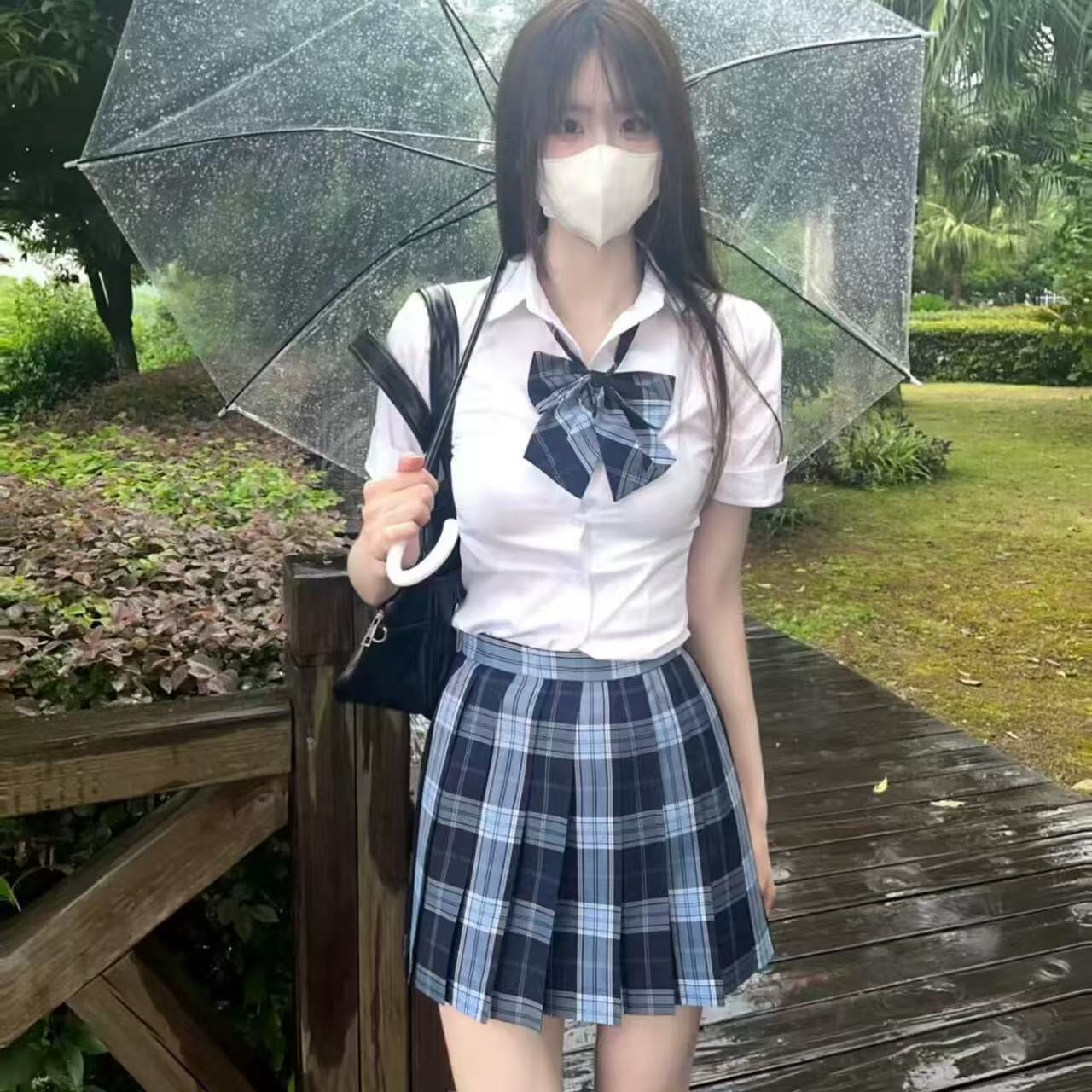 2025年夏季新款女装半身裙jk小田绫原创正版制服格裙学院风套装女