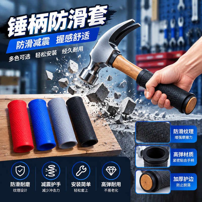 摩托电车把手保护套电动车硅胶防滑手套夏天手把刹车套通用配件