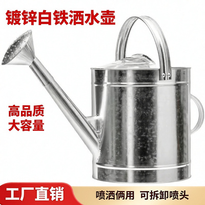 自动加厚不锈镀锌白铁皮壶洒水壶浇花壶浇菜壶花园浇水壶