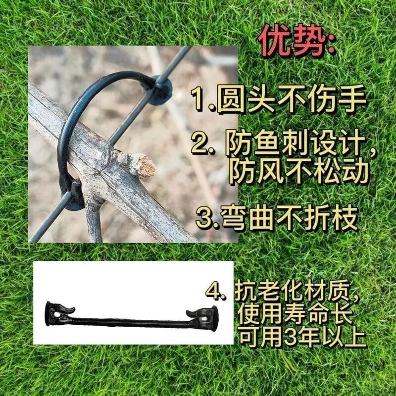 塑料卡扣挂钩蓝莓猕猴桃树苗枝条固定件葡萄藤蔓捆绑专用卡扣子
