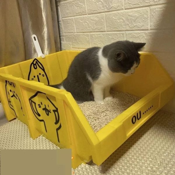 整理箱盆猫砂盆收纳箱集装箱分类口沙斜零件箱周转箱储物箱工具箱