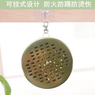 安全带接灰便携盖家用盒不锈钢防烫蚊香支架蚊香盘托防火户外创意
