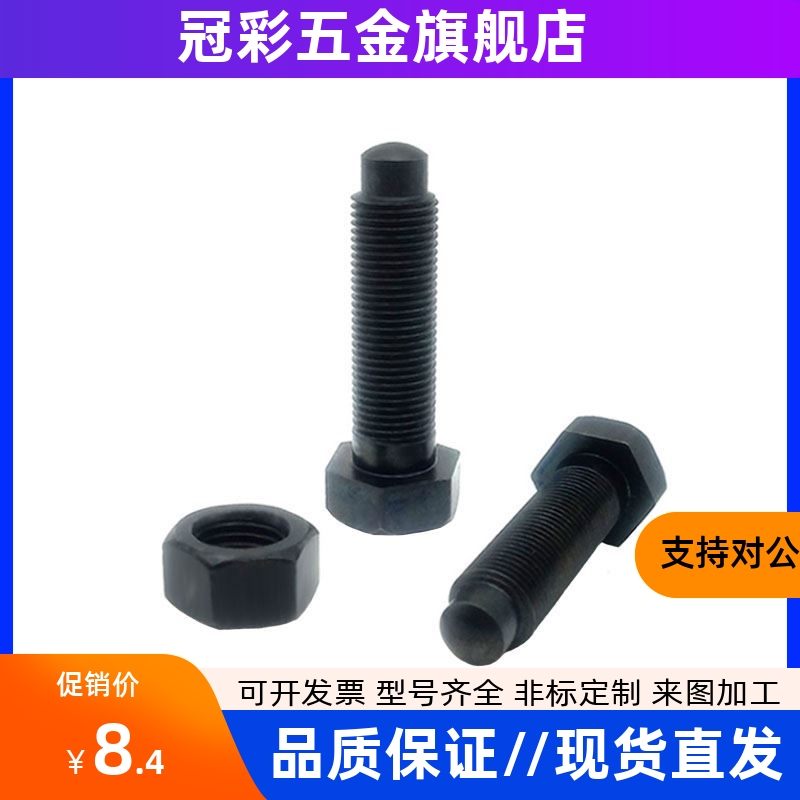 PBE01粗牙定位螺栓螺纹前端R型 STBA8/10-15/20/25/30/35/40/50/8