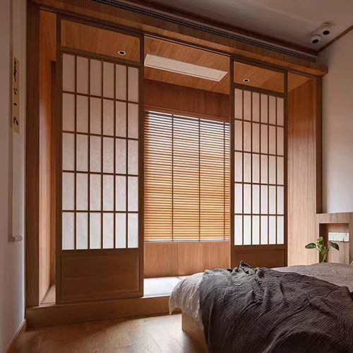 满300减50卧室门进口实木推拉门