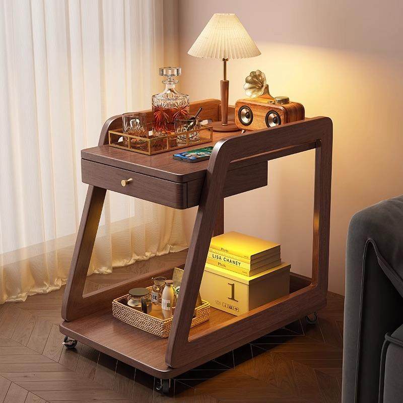 实木小推车多功能茶水沙发置物架移动床边柜几家家用客厅卧室茶几,鲜花速递/花卉仿真/绿植园艺,割草机/草坪机,淘宝优惠券,粉丝福利购,淘宝优惠卷