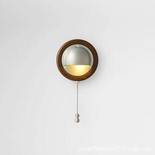 中古壁灯带拉线入户走廊灯过道复古艺术创意氛围民宿楼梯墙壁挂灯