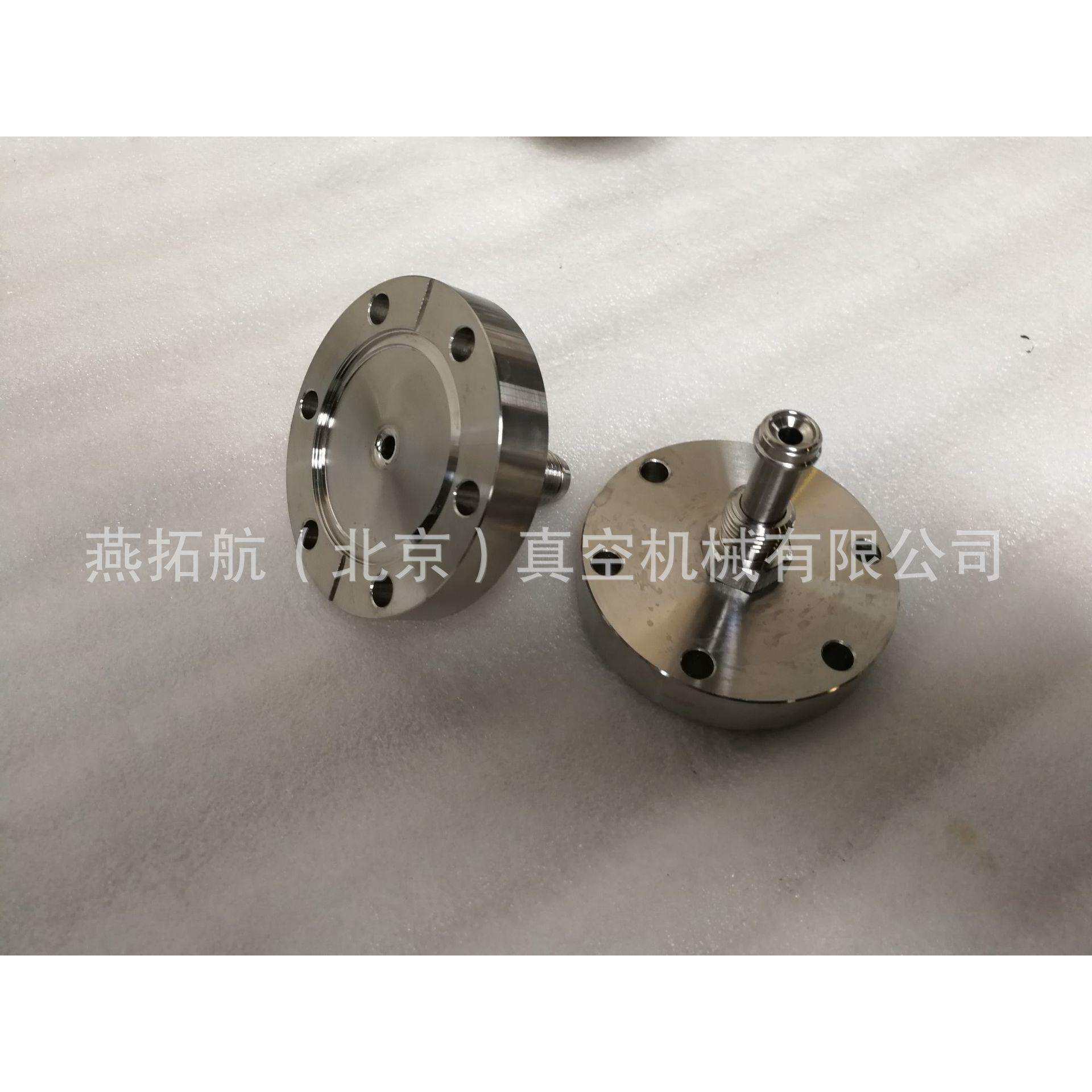 304不锈钢CF35-1/4VCR公头转接法兰 CF16-VCR世伟洛克外丝转接头